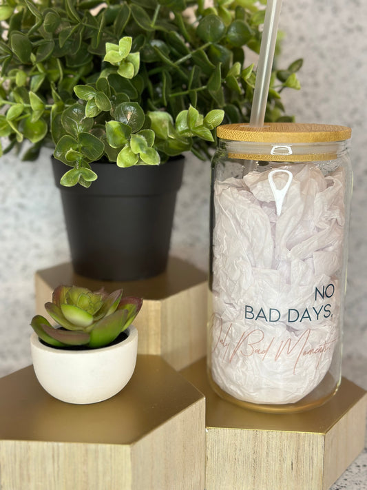 Glass Tumbler - "Living My Happy Life!"